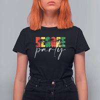 Reggae Party T Shirt For Women Rastafari Jamaican Palm Tree Music - Wonder Print Shop