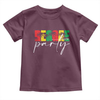 Reggae Party Toddler T Shirt Rastafari Jamaican Palm Tree Music - Wonder Print Shop