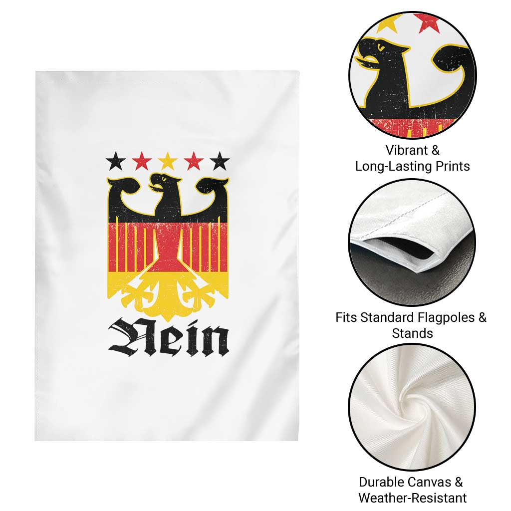 Funny German Eagle Garden Flag Vintage Nein No Germany Souvenir Oktoberfest - Wonder Print Shop