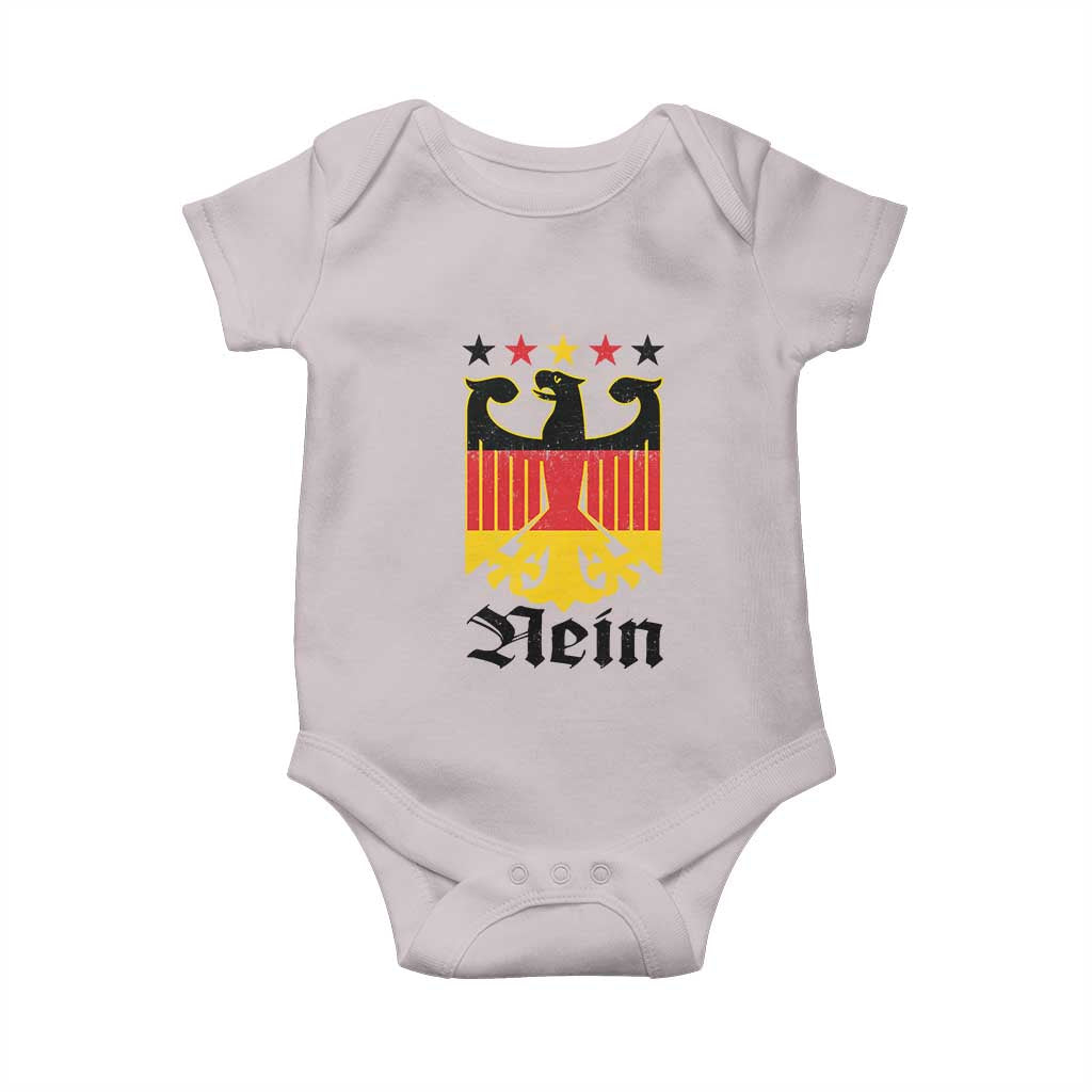 Funny German Eagle Baby Onesie Vintage Nein No Germany Souvenir Oktoberfest - Wonder Print Shop