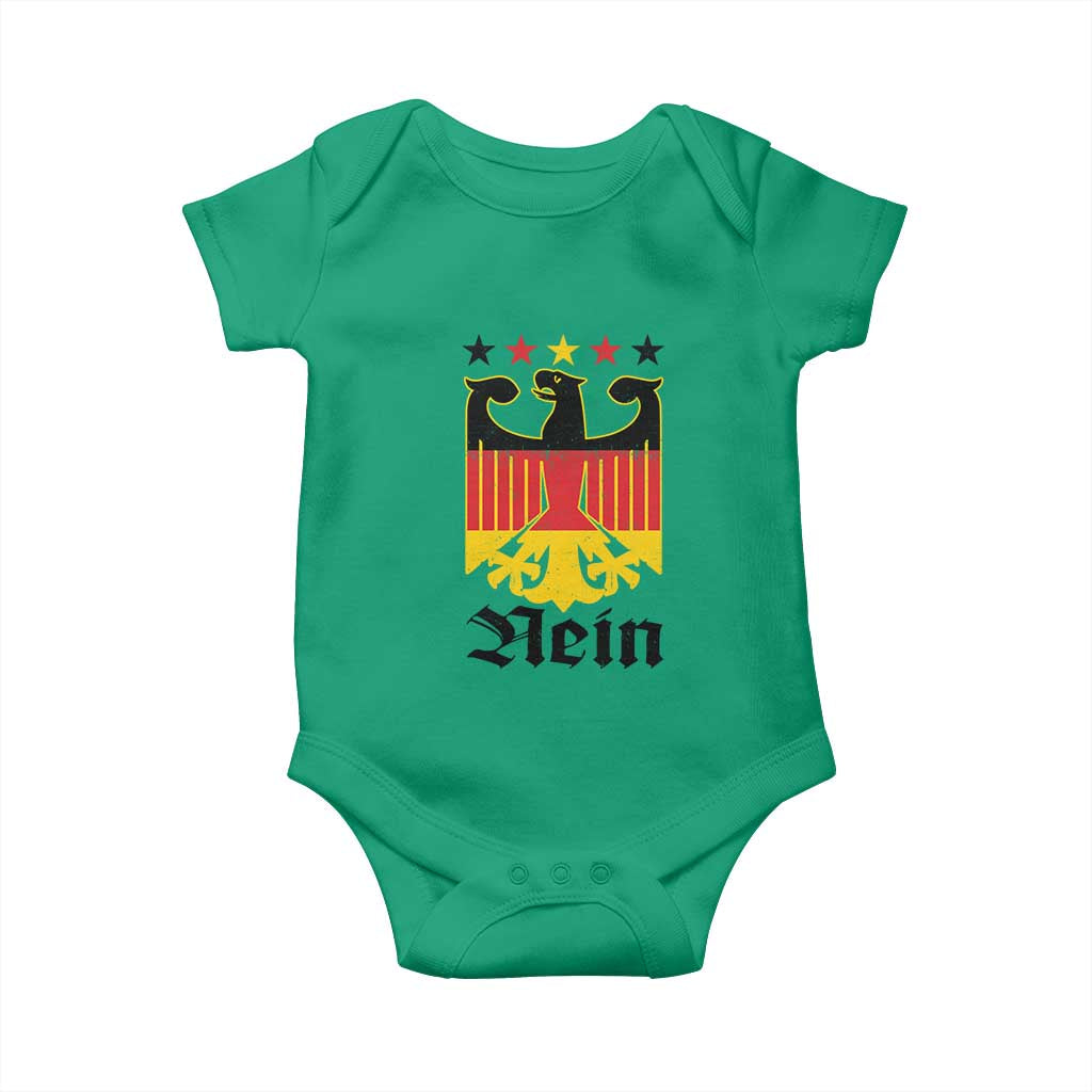 Funny German Eagle Baby Onesie Vintage Nein No Germany Souvenir Oktoberfest - Wonder Print Shop