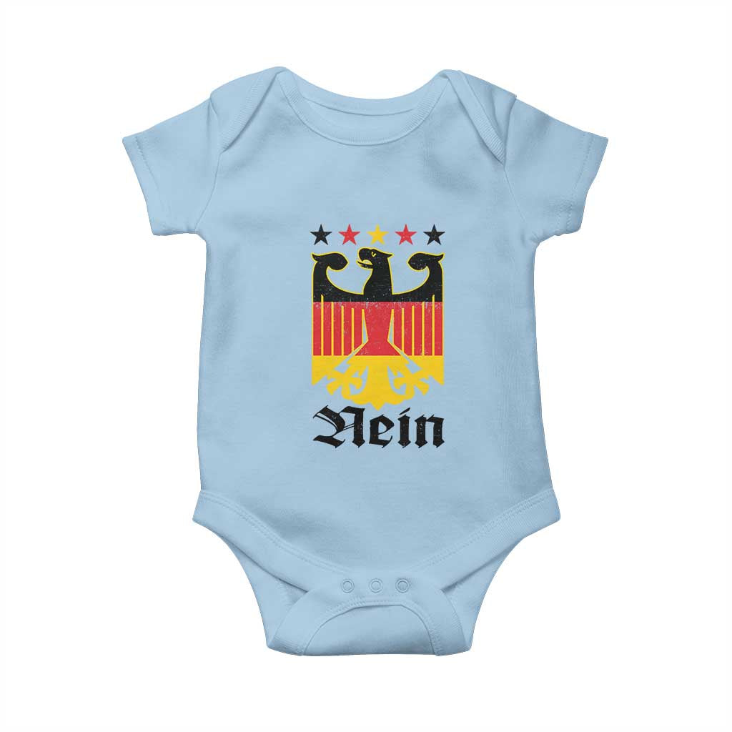 Funny German Eagle Baby Onesie Vintage Nein No Germany Souvenir Oktoberfest - Wonder Print Shop