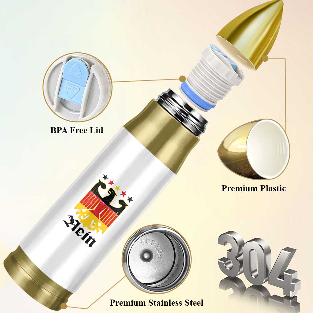 Funny German Eagle Bullet Tumbler Vintage Nein No Germany Souvenir Oktoberfest - Wonder Print Shop