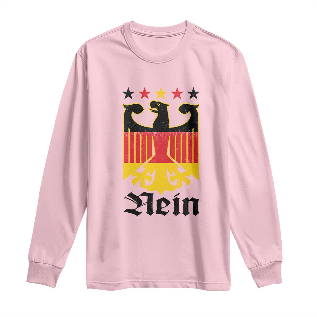 Funny German Eagle Long Sleeve Shirt Vintage Nein No Germany Souvenir Oktoberfest - Wonder Print Shop