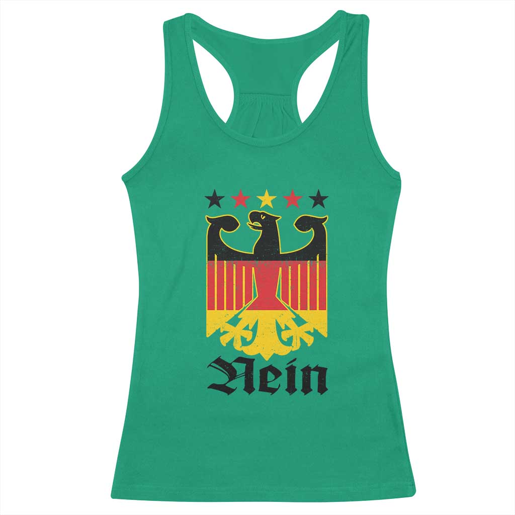 Funny German Eagle Racerback Tank Top Vintage Nein No Germany Souvenir Oktoberfest - Wonder Print Shop