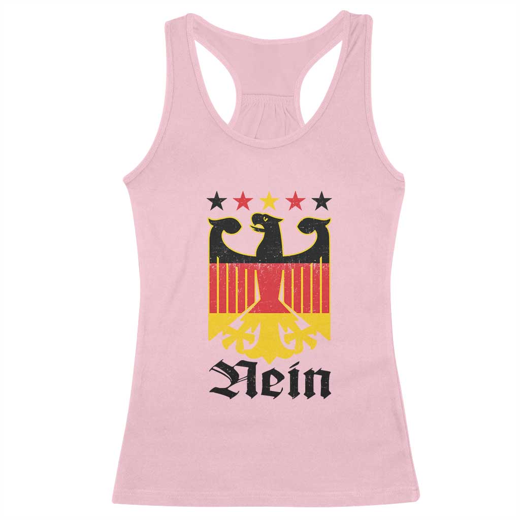 Funny German Eagle Racerback Tank Top Vintage Nein No Germany Souvenir Oktoberfest - Wonder Print Shop