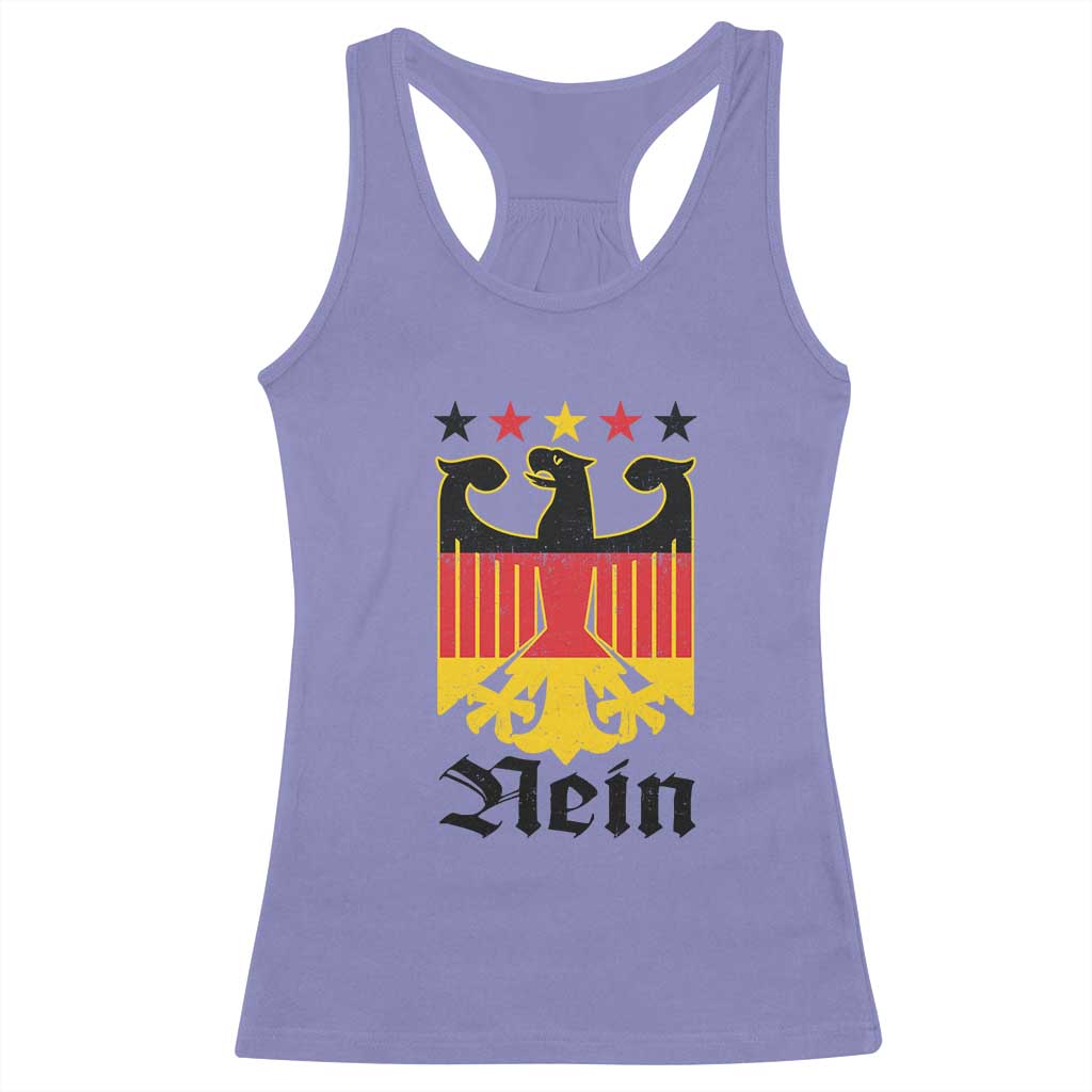 Funny German Eagle Racerback Tank Top Vintage Nein No Germany Souvenir Oktoberfest - Wonder Print Shop