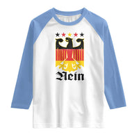 Funny German Eagle Raglan Shirt Vintage Nein No Germany Souvenir Oktoberfest - Wonder Print Shop