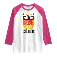 Funny German Eagle Raglan Shirt Vintage Nein No Germany Souvenir Oktoberfest - Wonder Print Shop