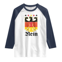 Funny German Eagle Raglan Shirt Vintage Nein No Germany Souvenir Oktoberfest - Wonder Print Shop