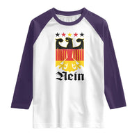 Funny German Eagle Raglan Shirt Vintage Nein No Germany Souvenir Oktoberfest - Wonder Print Shop