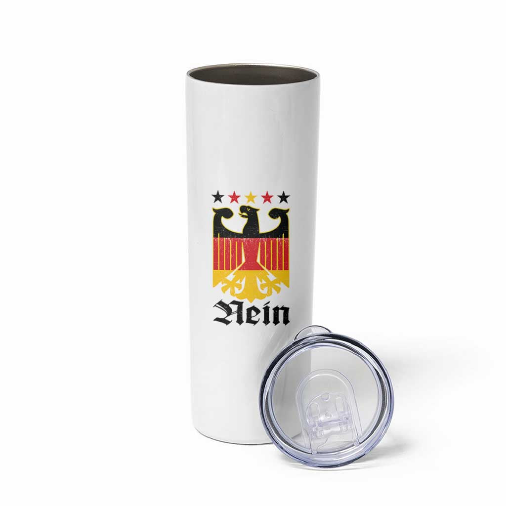 Funny German Eagle Skinny Tumbler Vintage Nein No Germany Souvenir Oktoberfest - Wonder Print Shop