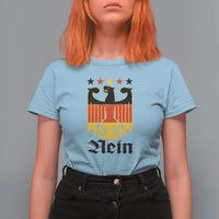 Funny German Eagle T Shirt For Women Vintage Nein No Germany Souvenir Oktoberfest - Wonder Print Shop