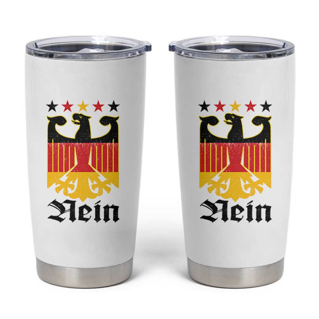 Funny German Eagle Tumbler Cup Vintage Nein No Germany Souvenir Oktoberfest - Wonder Print Shop