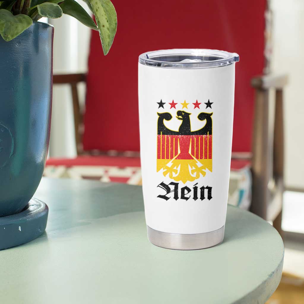 Funny German Eagle Tumbler Cup Vintage Nein No Germany Souvenir Oktoberfest - Wonder Print Shop