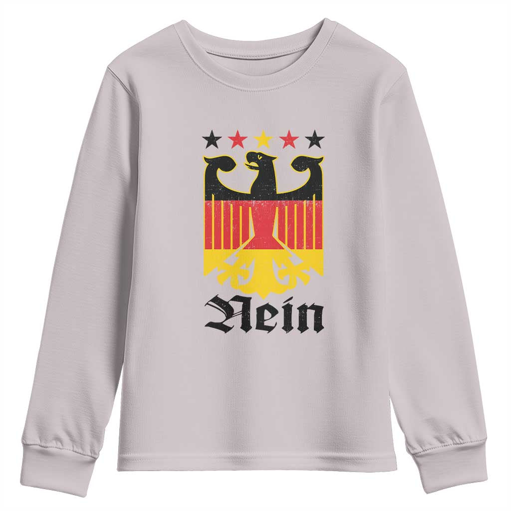 Funny German Eagle Youth Sweatshirt Vintage Nein No Germany Souvenir Oktoberfest - Wonder Print Shop