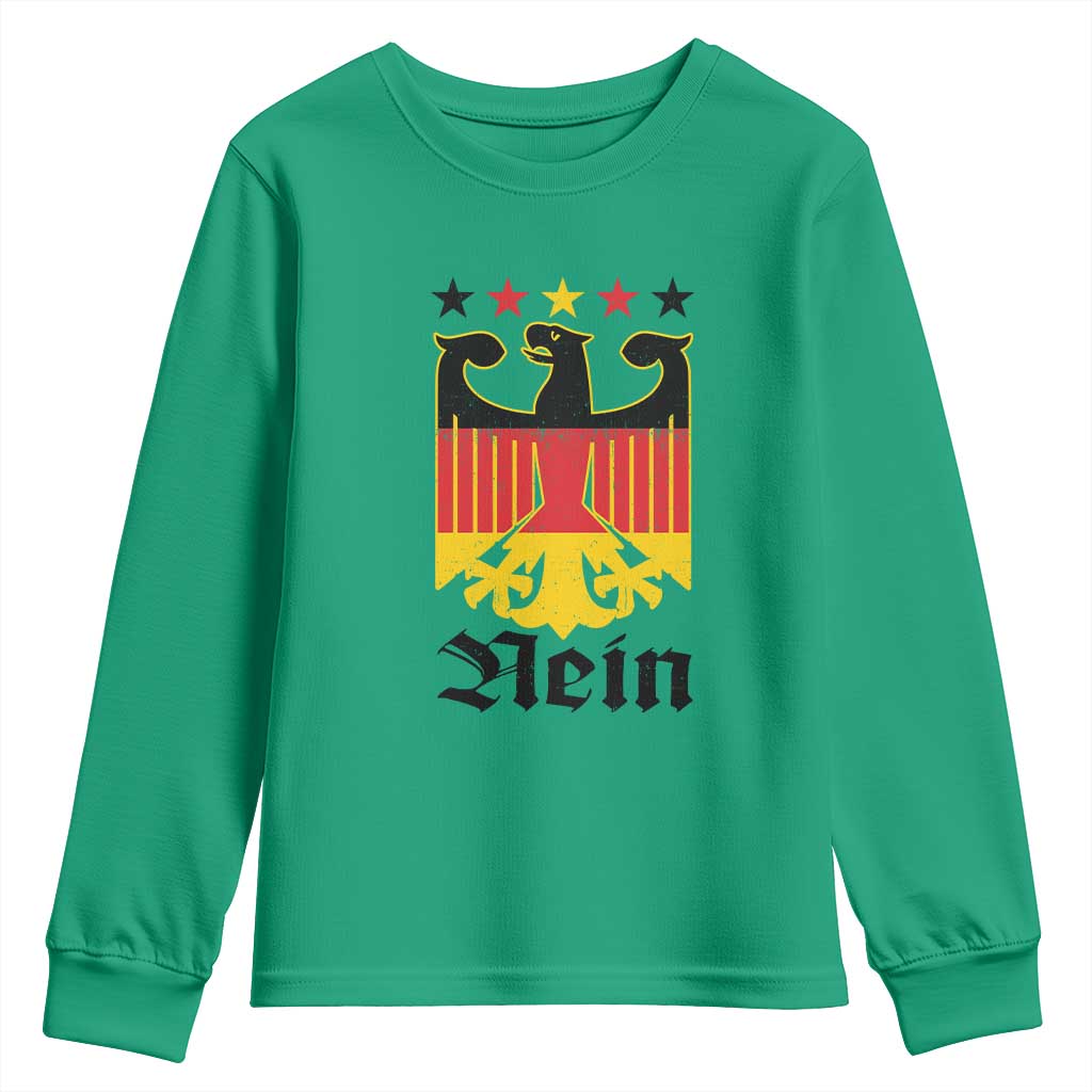 Funny German Eagle Youth Sweatshirt Vintage Nein No Germany Souvenir Oktoberfest - Wonder Print Shop