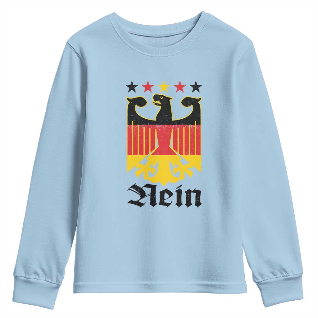 Funny German Eagle Youth Sweatshirt Vintage Nein No Germany Souvenir Oktoberfest - Wonder Print Shop