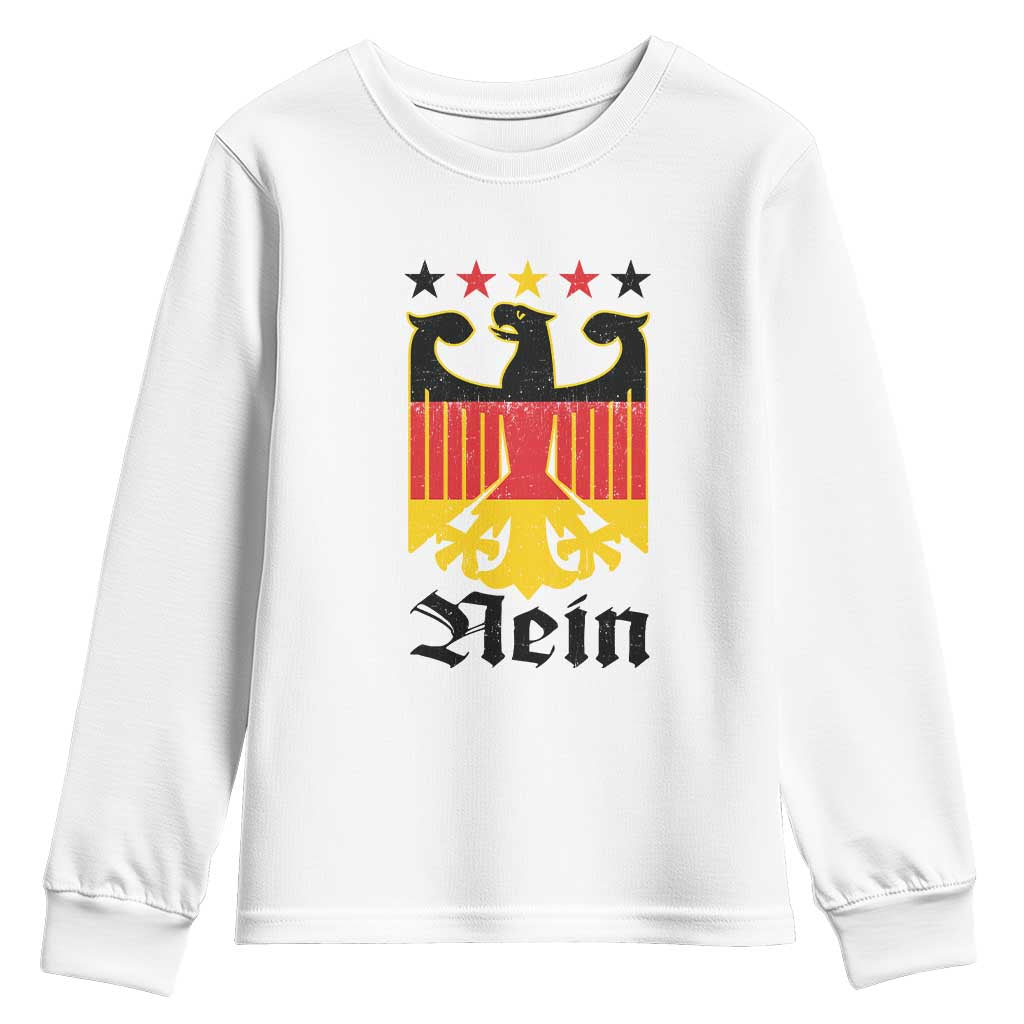 Funny German Eagle Youth Sweatshirt Vintage Nein No Germany Souvenir Oktoberfest - Wonder Print Shop