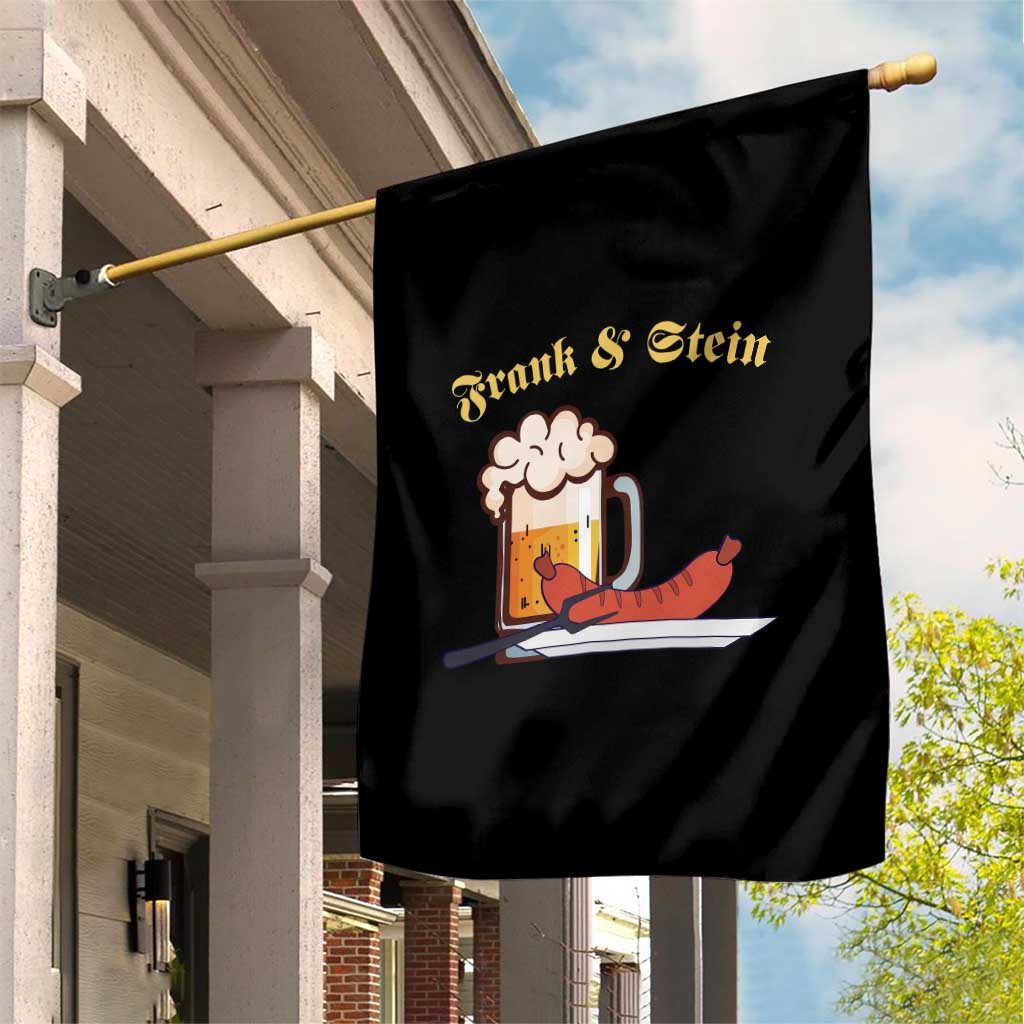 Funny Frank & Stein Garden Flag German Beer Drinking Oktoberfest Sausage - Wonder Print Shop