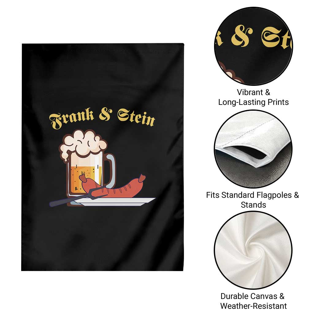 Funny Frank & Stein Garden Flag German Beer Drinking Oktoberfest Sausage - Wonder Print Shop