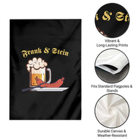 Funny Frank & Stein Garden Flag German Beer Drinking Oktoberfest Sausage - Wonder Print Shop