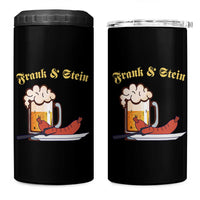 Funny Frank & Stein 4 in 1 Can Cooler Tumbler German Beer Drinking Oktoberfest Sausage - Wonder Print Shop