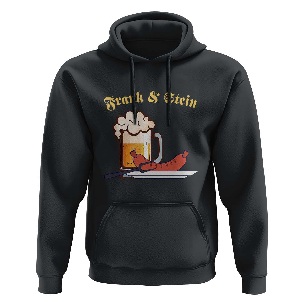 Funny Frank & Stein Hoodie German Beer Drinking Oktoberfest Sausage - Wonder Print Shop