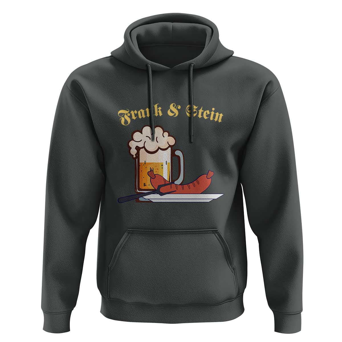 Funny Frank & Stein Hoodie German Beer Drinking Oktoberfest Sausage - Wonder Print Shop