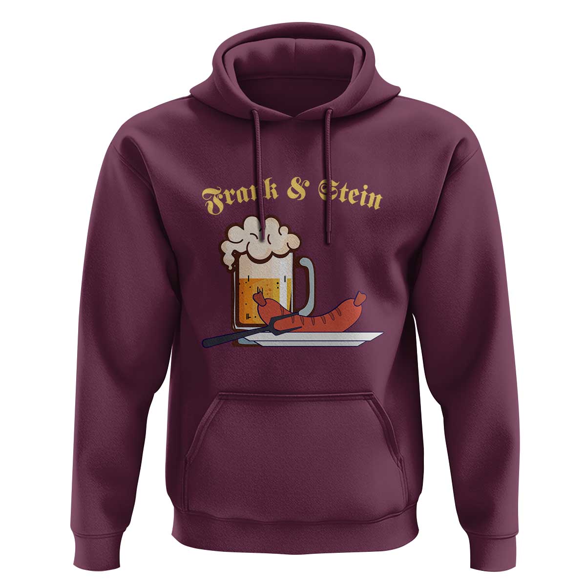 Funny Frank & Stein Hoodie German Beer Drinking Oktoberfest Sausage - Wonder Print Shop