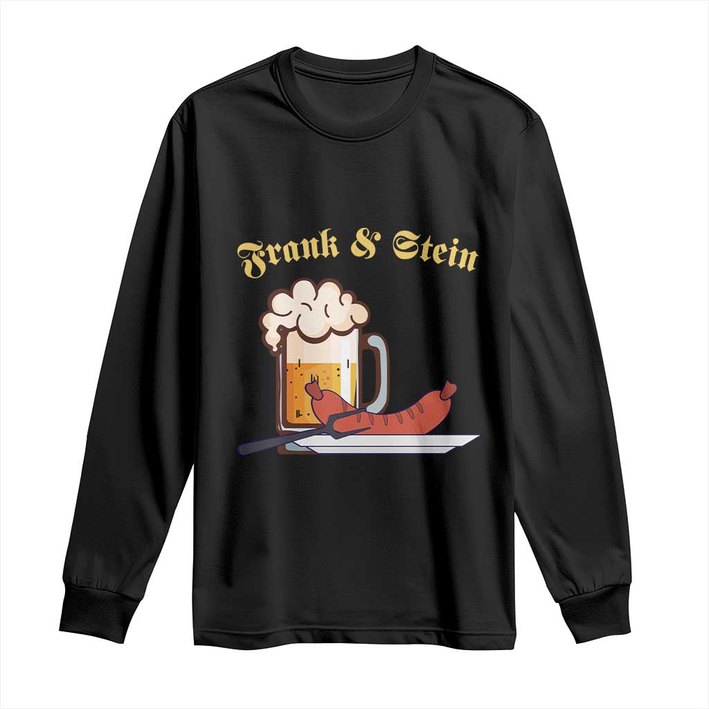 Funny Frank & Stein Long Sleeve Shirt German Beer Drinking Oktoberfest Sausage - Wonder Print Shop