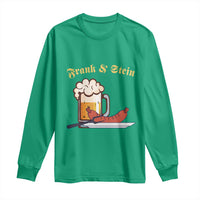 Funny Frank & Stein Long Sleeve Shirt German Beer Drinking Oktoberfest Sausage - Wonder Print Shop