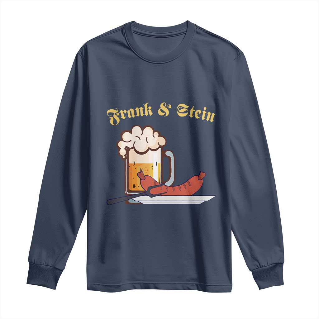 Funny Frank & Stein Long Sleeve Shirt German Beer Drinking Oktoberfest Sausage - Wonder Print Shop