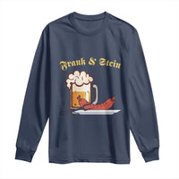 Funny Frank & Stein Long Sleeve Shirt German Beer Drinking Oktoberfest Sausage - Wonder Print Shop