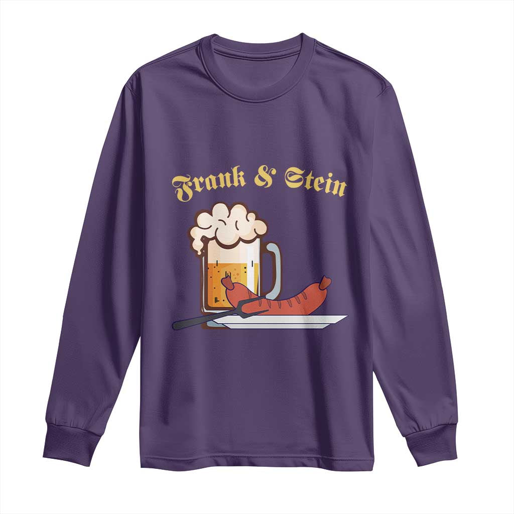 Funny Frank & Stein Long Sleeve Shirt German Beer Drinking Oktoberfest Sausage - Wonder Print Shop