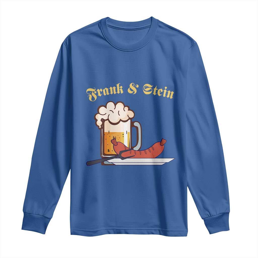 Funny Frank & Stein Long Sleeve Shirt German Beer Drinking Oktoberfest Sausage - Wonder Print Shop