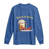 Funny Frank & Stein Long Sleeve Shirt German Beer Drinking Oktoberfest Sausage - Wonder Print Shop