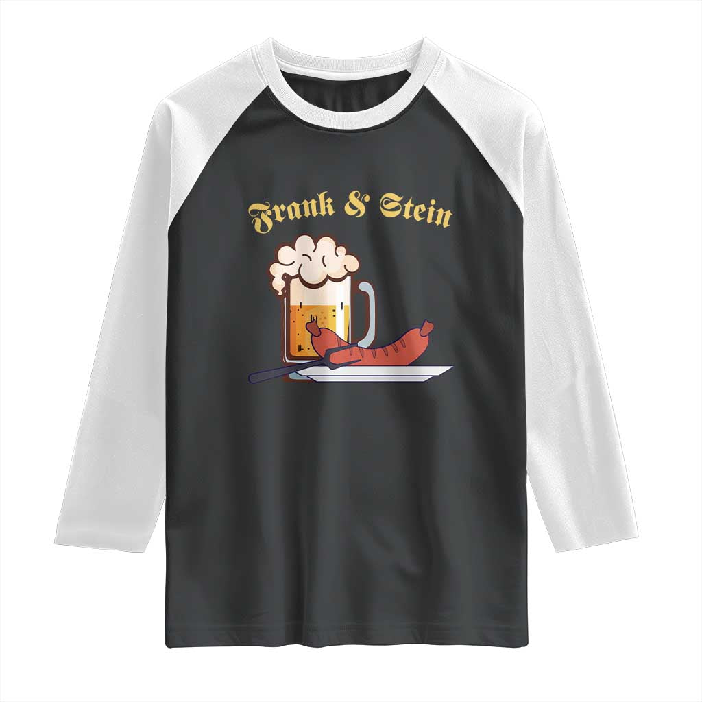 Funny Frank & Stein Raglan Shirt German Beer Drinking Oktoberfest Sausage - Wonder Print Shop