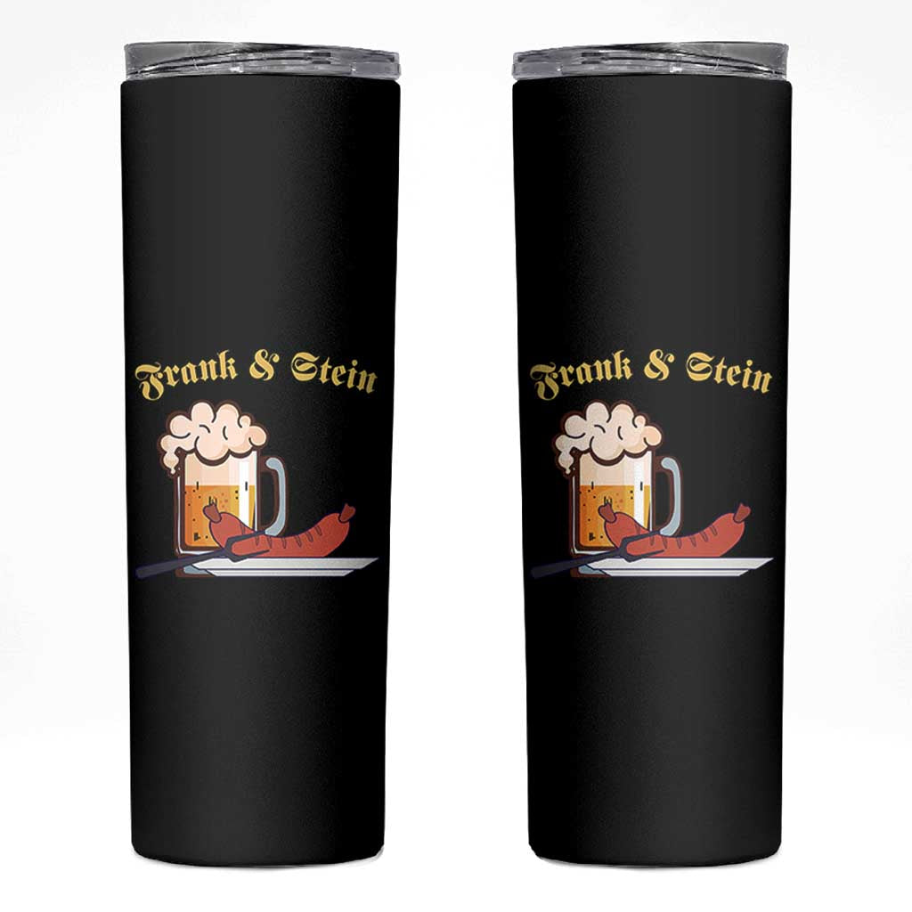 Funny Frank & Stein Skinny Tumbler German Beer Drinking Oktoberfest Sausage - Wonder Print Shop