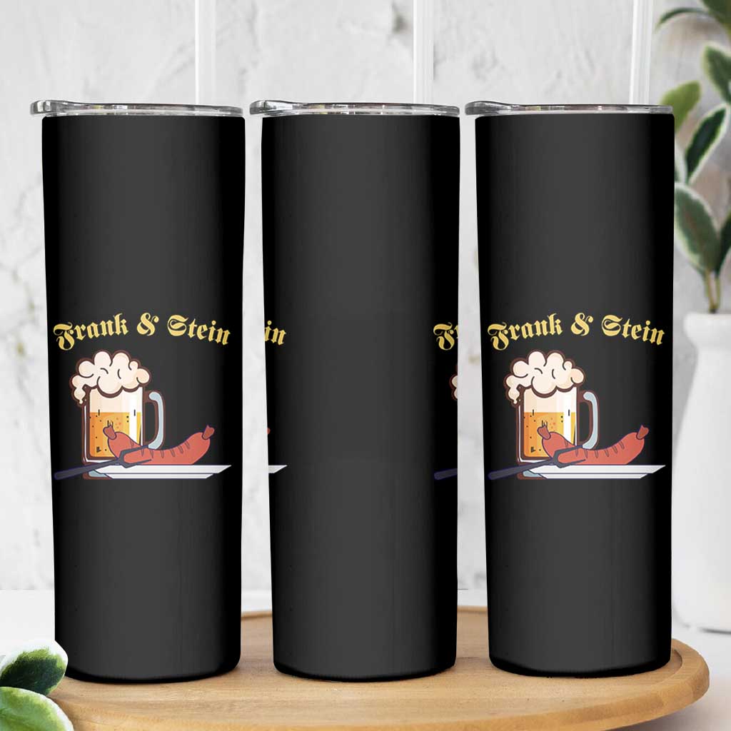 Funny Frank & Stein Skinny Tumbler German Beer Drinking Oktoberfest Sausage - Wonder Print Shop