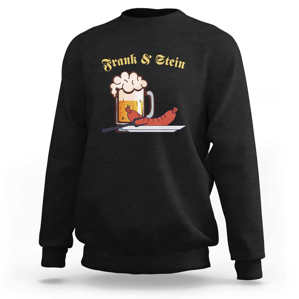 Funny Frank & Stein Sweatshirt German Beer Drinking Oktoberfest Sausage - Wonder Print Shop