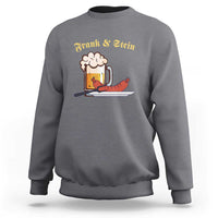 Funny Frank & Stein Sweatshirt German Beer Drinking Oktoberfest Sausage - Wonder Print Shop