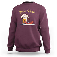 Funny Frank & Stein Sweatshirt German Beer Drinking Oktoberfest Sausage - Wonder Print Shop