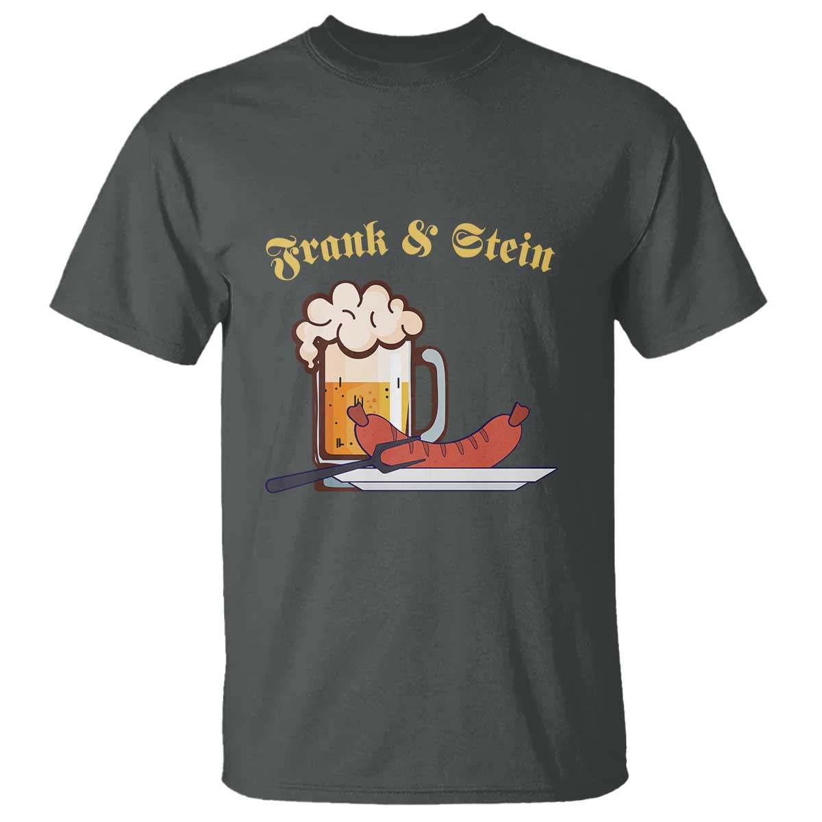 Funny Frank & Stein T Shirt German Beer Drinking Oktoberfest Sausage - Wonder Print Shop