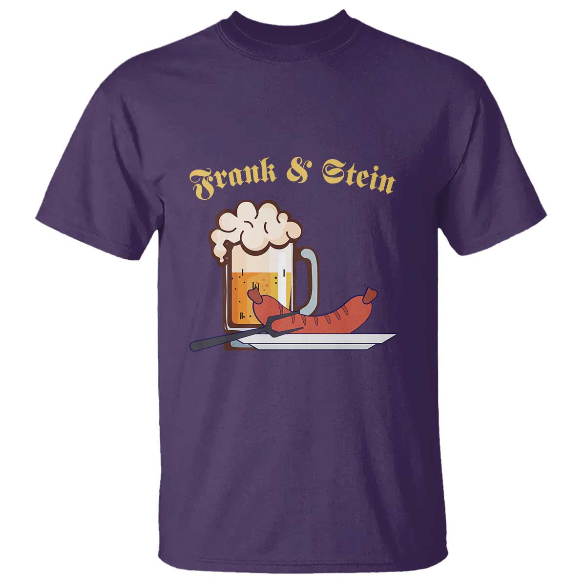 Funny Frank & Stein T Shirt German Beer Drinking Oktoberfest Sausage - Wonder Print Shop