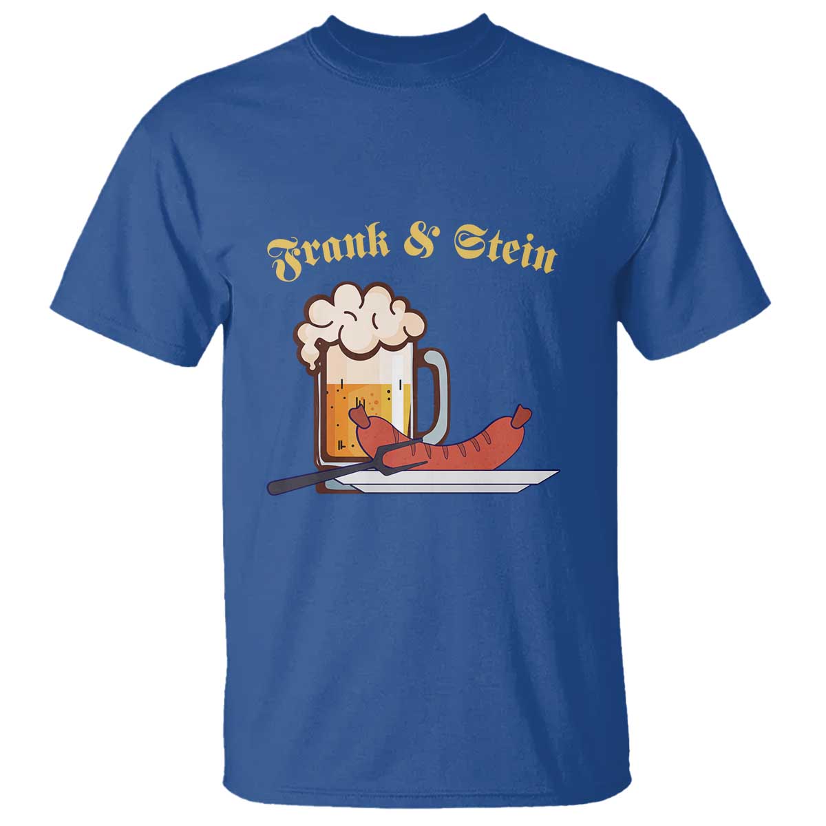 Funny Frank & Stein T Shirt German Beer Drinking Oktoberfest Sausage - Wonder Print Shop