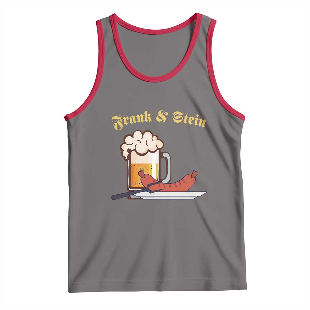 Funny Frank & Stein Tank Top German Beer Drinking Oktoberfest Sausage - Wonder Print Shop
