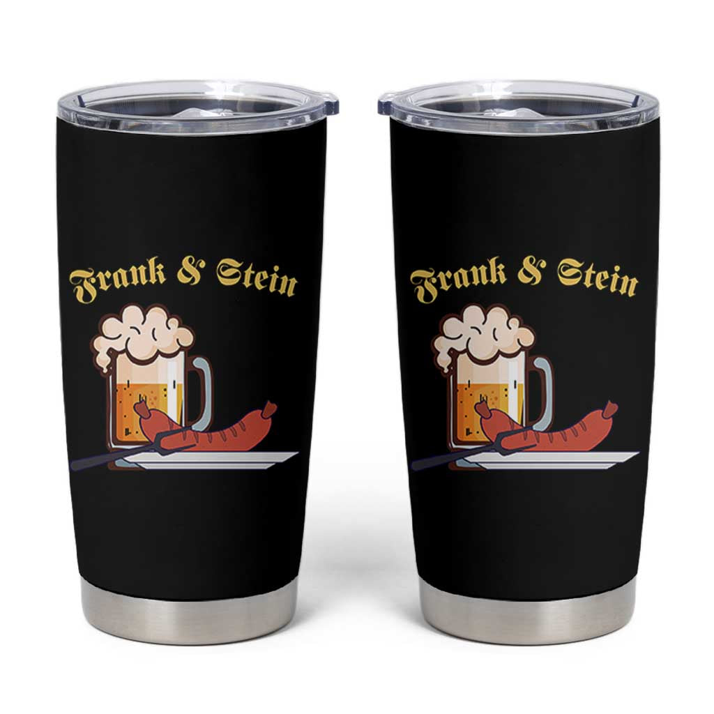 Funny Frank & Stein Tumbler Cup German Beer Drinking Oktoberfest Sausage - Wonder Print Shop