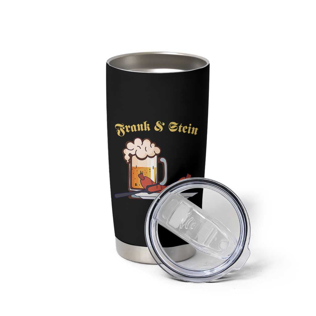 Funny Frank & Stein Tumbler Cup German Beer Drinking Oktoberfest Sausage - Wonder Print Shop