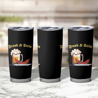 Funny Frank & Stein Tumbler Cup German Beer Drinking Oktoberfest Sausage - Wonder Print Shop